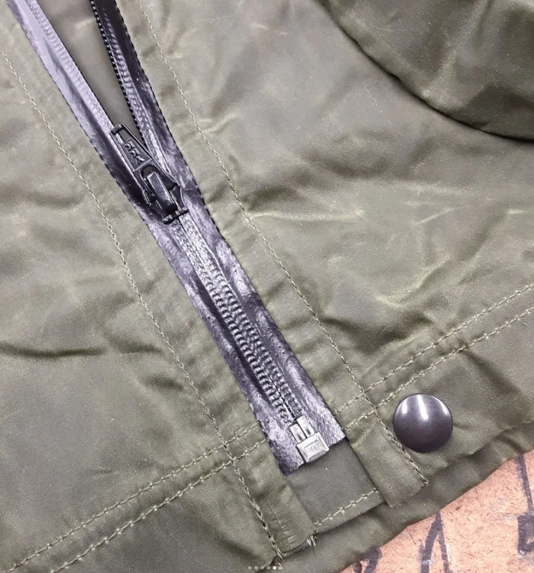 Waxed Cotton Coat - Image 4